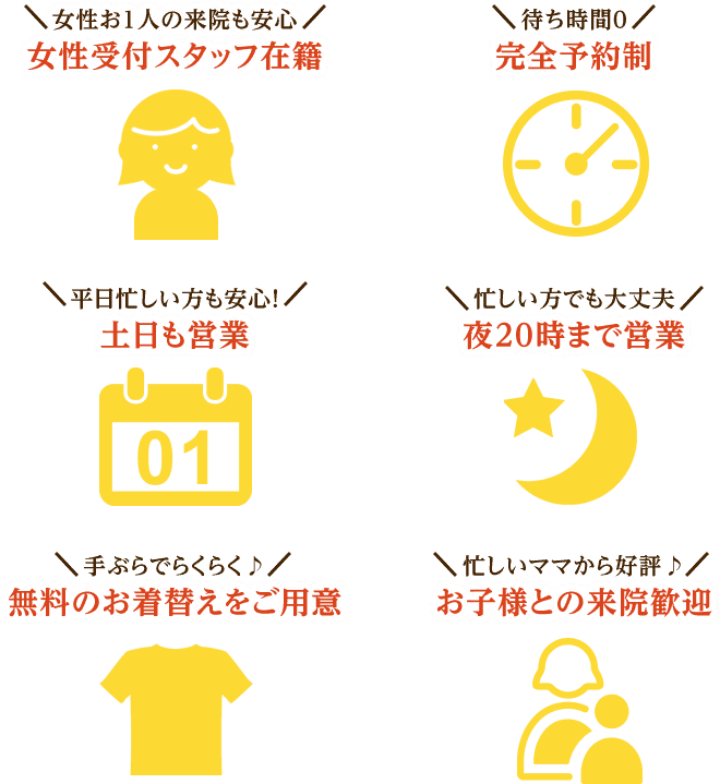 来院していただきやすい環境