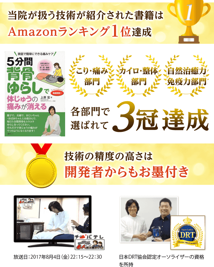 各部門で選ばれて3冠達成